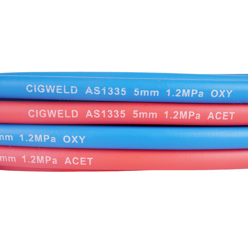 Verouderingsbestand 1/4'x50FT slijtvast Grade R Oxy/Acet Twin Welding Hose Assembly