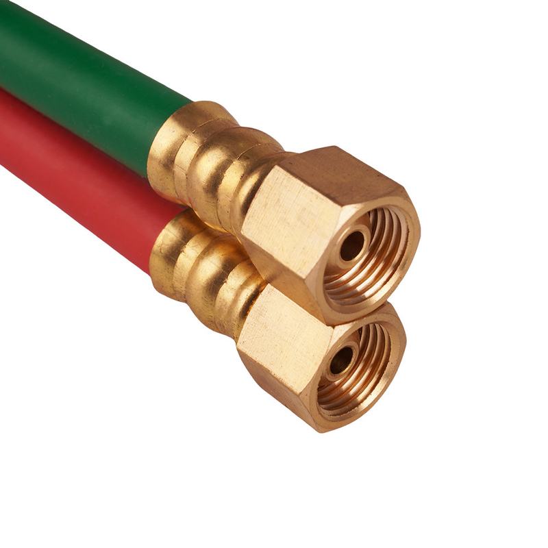 Verouderingsbestand 1/4'x50FT slijtvast Grade R Oxy/Acet Twin Welding Hose Assembly
