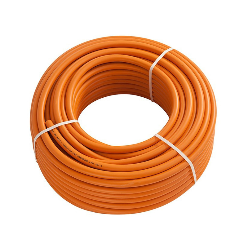 Flexibel Oranje 50ft/100ft slijtvast W. P 20bar 10mm Oranje LPG gas slang
