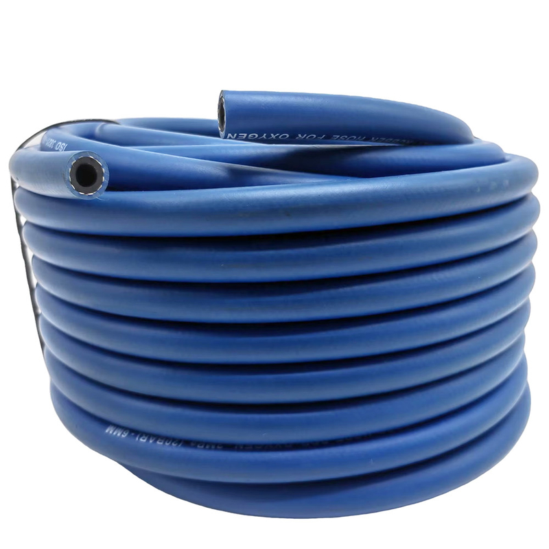 Premium kwaliteit Blauw 8mm 100ft zuurstof enkel slang voor gas lassen en snijden toepassingen