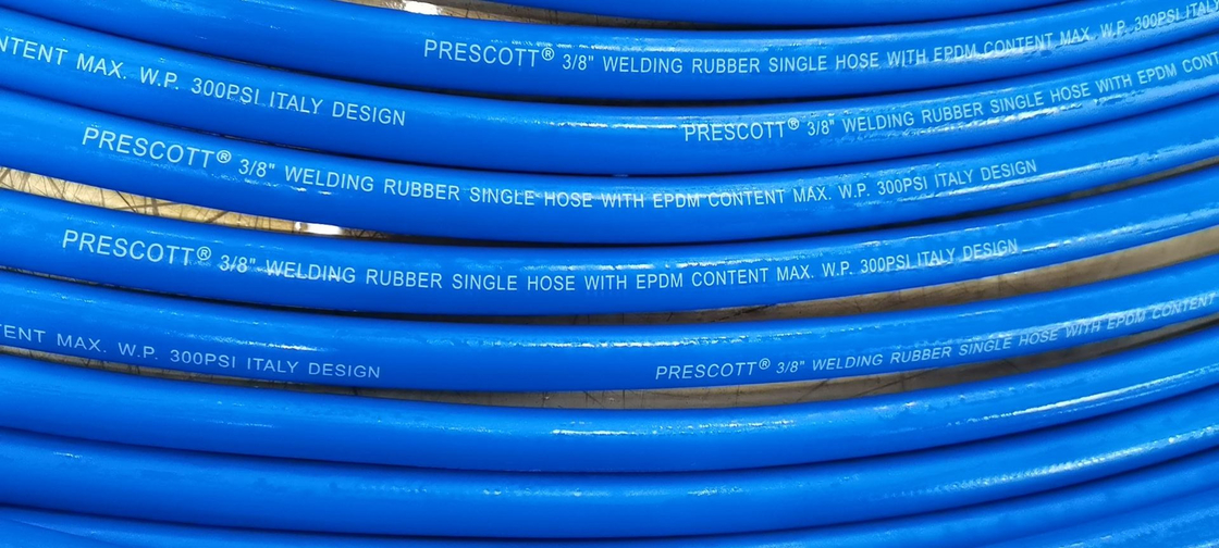 Premium kwaliteit Blauw 8mm 100ft zuurstof enkel slang voor gas lassen en snijden toepassingen