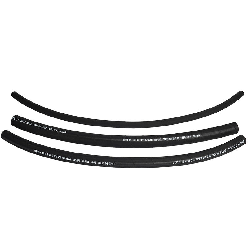 EN854 3TE Textiel gevlochten hydraulische slang met oliebestendige synthetische rubber en hoge sterkte textielversterking MSHA / CE goedgekeurd