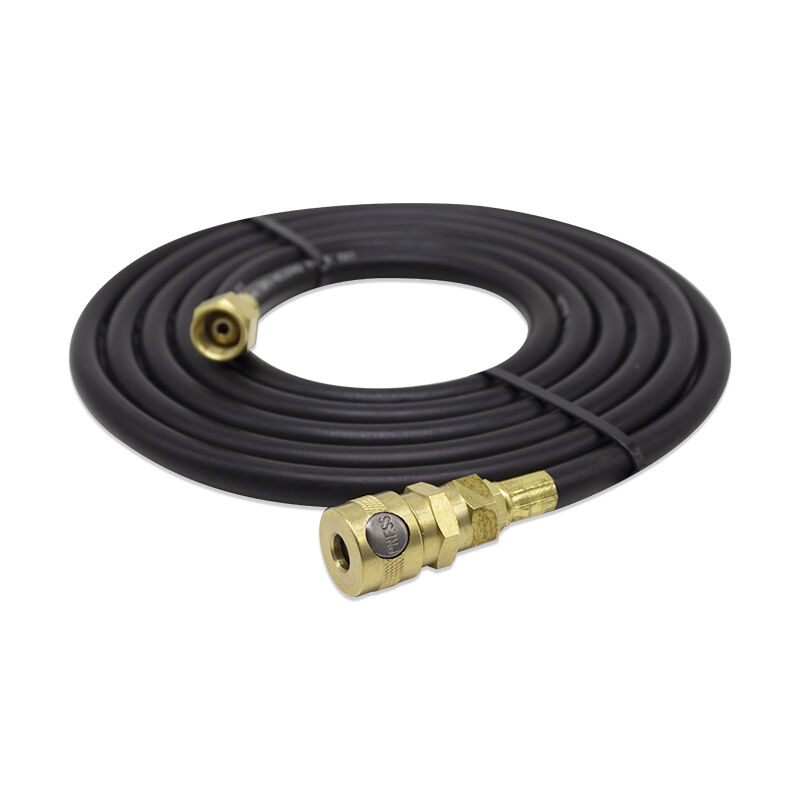 Hoogdruk 300 PSI Twin Welding Hose met flexibele rubberconstructie en beweegbare koperen armaturen